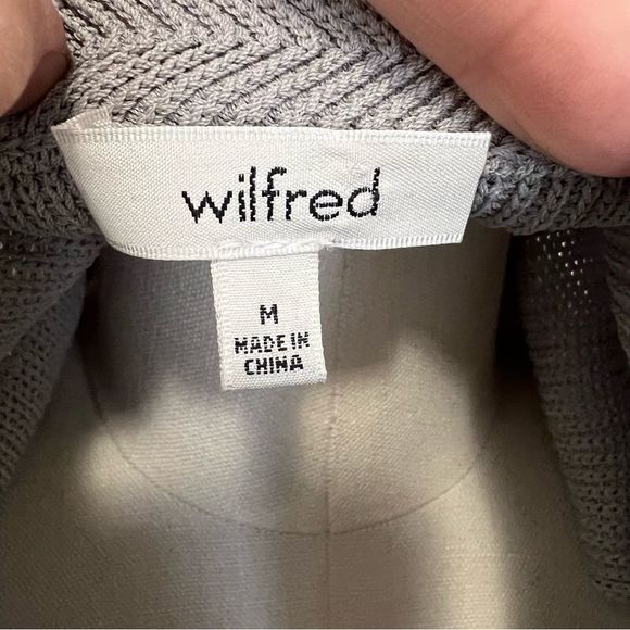 Aritzia Wilfred  Palmier Sweater Sleeveless Crew Neck Sweater Tunic Light Gray - Picture 13 of 14